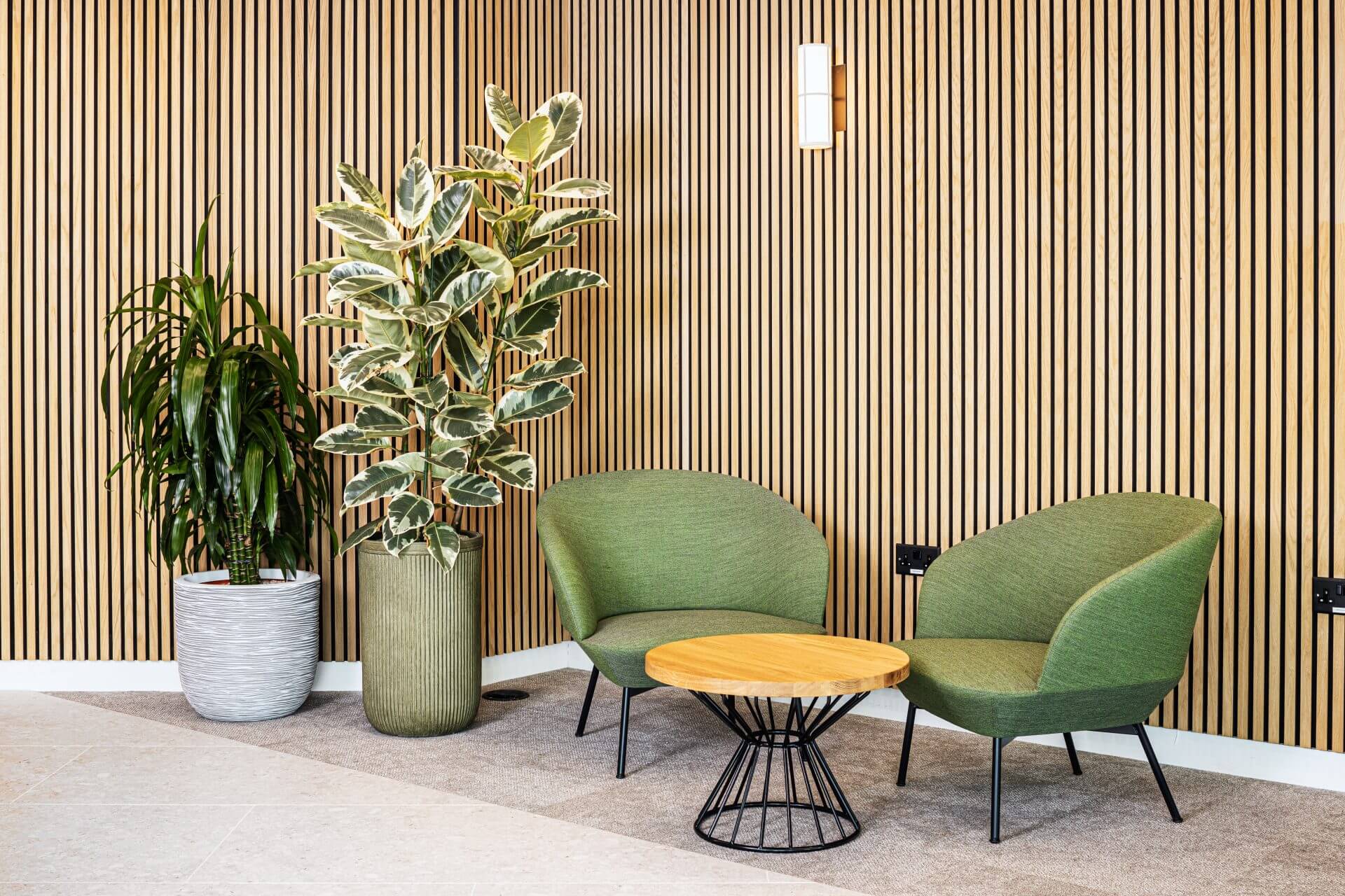 Planting and pots at Endava, London by Verdantia